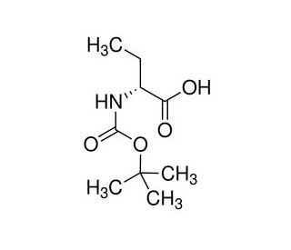 Boc-D-alpha-aminobutyric acid (CAS 45121-22-0) - chemical structure image