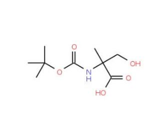 Boc-D-alpha-methylserine (CAS 84311-18-2) - chemical structure image