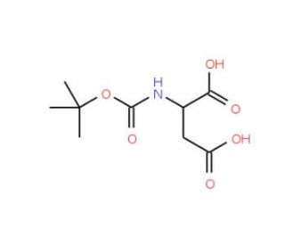 Boc-D-aspartic acid (CAS 62396-48-9) - chemical structure image