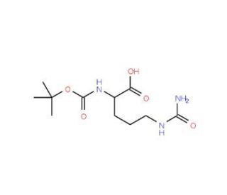 Boc-D-Cit-OH (CAS 121080-95-3) - chemical structure image