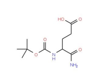 Boc-D-Glu-NH2 (CAS 55297-72-8) - chemical structure image