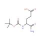 Boc-D-Glu-NH2 (CAS 55297-72-8) - chemical structure image