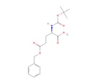 Boc-D-glutamic acid &gamma;-benzyl ester - chemical structure image