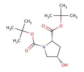 Boc-D-Hyp-OtBu (CAS 862996-27-8) - chemical structure image