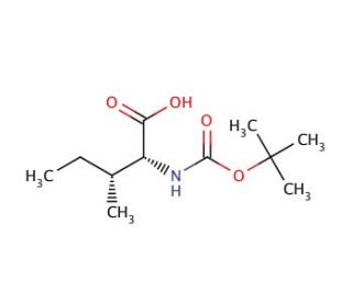Boc-D-Ile-OH (CAS 55721-65-8) - chemical structure image