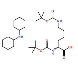 Boc-D-Lys(Boc)-OH DCHA (CAS 204190-67-0) - chemical structure image