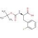 Boc-D-Phe(2-F)-OH (CAS 114873-10-8) - chemical structure image