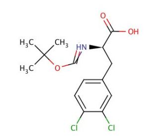 Boc-D-Phe(3,4-Cl2)-OH (CAS 114873-13-1) - chemical structure image