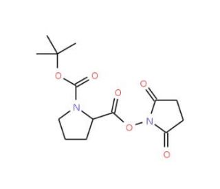 Boc-D-Pro-OSu (CAS 102185-34-2) - chemical structure image