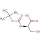 Boc-D-Ser-OH (CAS 6368-20-3) - chemical structure image
