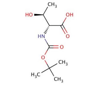 Boc-D-threonine (CAS 55674-67-4) - chemical structure image