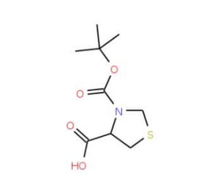 Boc-D-Thz-OH (CAS 63091-82-7) - chemical structure image