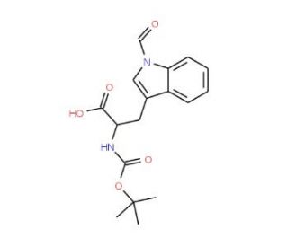Boc-D-Trp(For)-OH (CAS 64905-10-8) - chemical structure image
