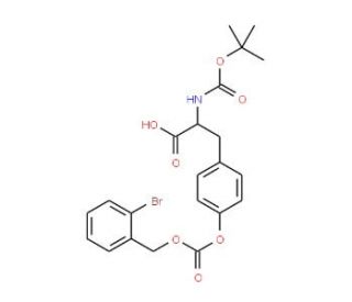 Boc-D-Tyr(2-Br-Z)-OH (CAS 81189-61-9) - chemical structure image