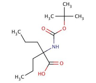 Boc-dipropylglycine (CAS 87113-32-4) - chemical structure image