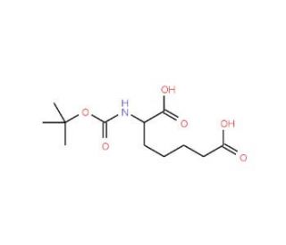 Boc-DL-2-aminoheptanedioic acid (CAS 1027776-55-1) - chemical structure image
