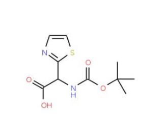 Boc-DL-(2-thiazoyl)glycine - chemical structure image