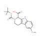 Boc-DL-6-methoxy-1,2,3,4-tetrahydronorharman-1-carboxylic acid - chemical structure image