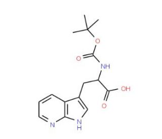 Boc-DL-7-azatryptophan (CAS 129423-33-2) - chemical structure image