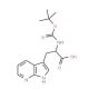 Boc-DL-7-azatryptophan (CAS 129423-33-2) - chemical structure image