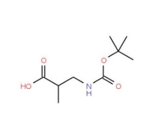 Boc-DL-beta-Aib-OH (CAS 16948-10-0) - chemical structure image