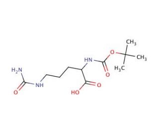 Boc-DL-citrulline (CAS 45234-13-7) - chemical structure image