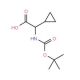 Boc-DL-cyclopropylglycine (CAS 54256-41-6) - chemical structure image