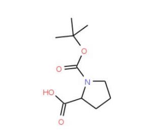 Boc-DL-Pro-OH (CAS 59433-50-0) - chemical structure image