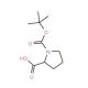 Boc-DL-Pro-OH (CAS 59433-50-0) - chemical structure image