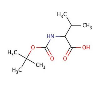 Boc-DL-Val-OH (CAS 54895-12-4) - chemical structure image