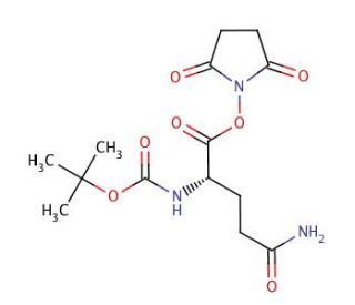 Boc-Gln-OSu (CAS 18800-78-7) - chemical structure image