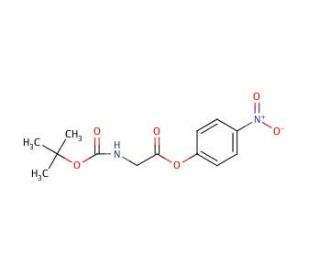 Boc-Gly-ONp (CAS 3655-05-8) - chemical structure image