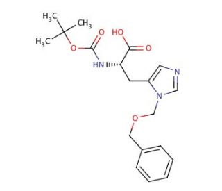 Boc-His(3-Bom)-OH (CAS 79950-65-5) - chemical structure image