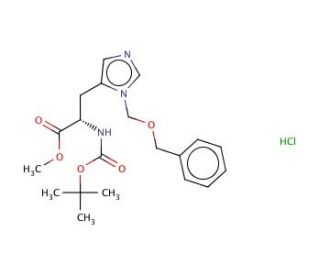 Boc-His(3-BOM)-OMe HCl (CAS 83468-80-8) - chemical structure image