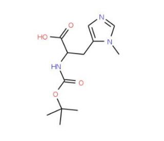 Boc-His(3-Me)-OH (CAS 61070-22-2) - chemical structure image