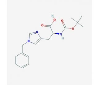 Boc-His(Bzl)-OH (CAS 20898-44-6) - chemical structure image