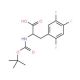 Boc-L-2,4,5-trifluorophenylalanine (CAS 324028-27-5) - chemical structure image