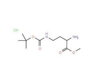 Boc-L-2,4-diaminobutyric acid methyl ester hydrochloride (CAS 3350-15-0) - chemical structure image
