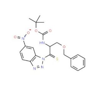 (Boc-L-2-amino-3-benzyloxypropanethioic acid-1-(6-nitro)benzotriazolide) (CAS 184951-89-1) - chemical structure image