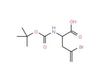 Boc-L-2-amino-4-bromo-4-pentenoic acid (CAS 151215-34-8) - chemical structure image