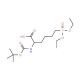 Boc-L-2-amino-6-(O,O′-diethyl-phosphono)hexanoicacid - chemical structure image