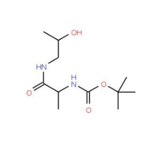 Boc-L-alanine (2S)-2-hydroxylpropylamide - chemical structure image
