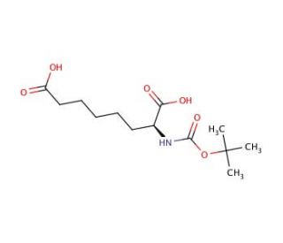 Boc-L-alpha-aminosuberic acid (CAS 66713-87-9) - chemical structure image