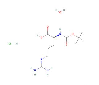 Boc-L-Arg-OH&bull;HCl&bull;H2O (CAS 114622-81-0) - chemical structure image