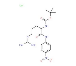 Boc-L-Arg-pNA*HCl (CAS 99306-64-6) - chemical structure image