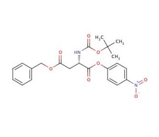 Boc-L-Asp(Bzl)-ONp (CAS 26048-69-1) - chemical structure image