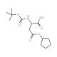 Boc-L-aspartic acid 4-cyclopentyl ester (CAS 71447-58-0) - chemical structure image