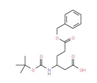 Boc-L-beta-HGlu(Bzl)-OH (CAS 218943-30-7) - chemical structure image