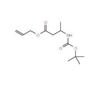 Boc-L-beta-homoalanine allyl ester (CAS 353296-84-1) - chemical structure image