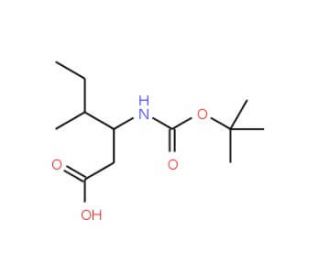 Boc-L-beta-homoisoleucine - chemical structure image